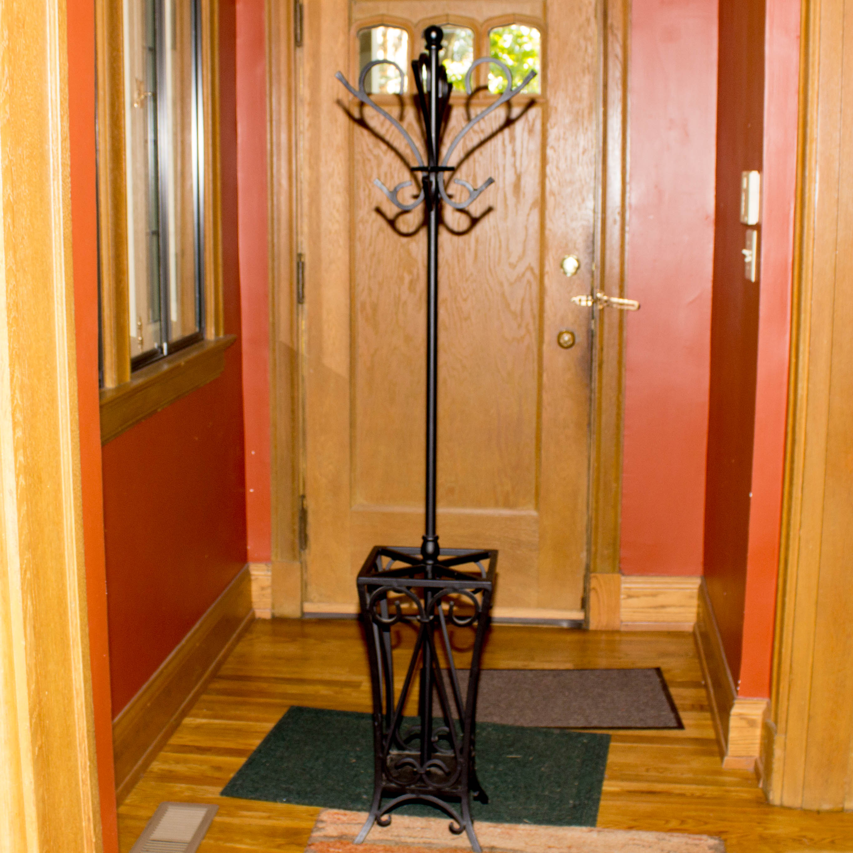 Black Wrought Iron Coat Rack EBTH